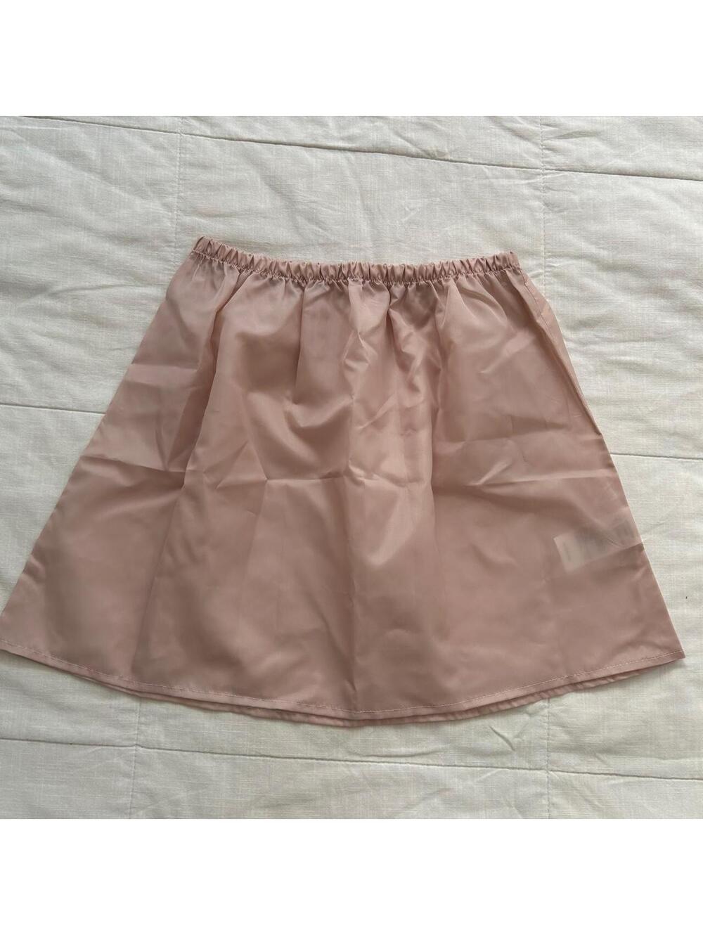 Axes Femme Blush Beige Satin Skirt Slip Size M Japan
